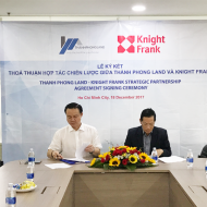 Lễ ký kết thỏa thuận hợp tác chiến lược giữa Thành Phong Land và Knight Frank